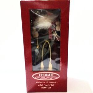 Vintage Visions of Santa Old World Santa Figurine NIB Home for the Holidays